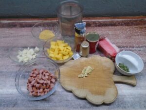 Frankfurtská polévka ingredience