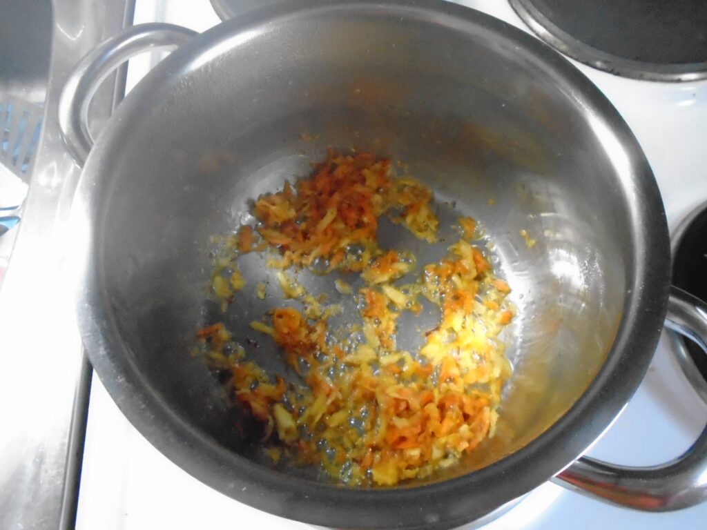 Soupe millionnaire - légumes sautés