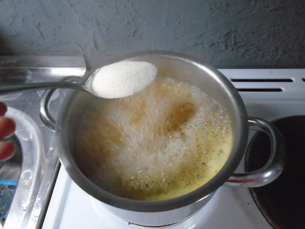 Soupe au million - ajout de semoule pour enfants